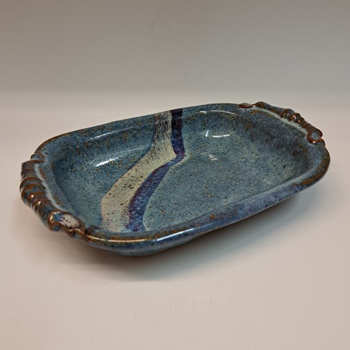 #230778 Baking Dish Blue/Red/White $14 at Hunter Wolff Gallery